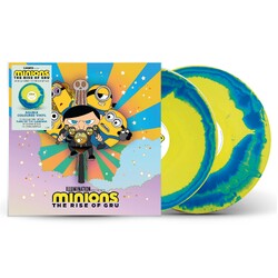 Various Artists Minions The Rise Of Gru Soundtrack limited YELLOW/BLUE SWIRL vinyl 2LP