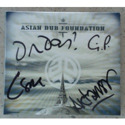 Asian Dub Foundation More Signal More Noise YK CD album SIGNED 