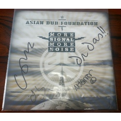 Asian Dub Foundation More Signal More Noise SIGNED vinyl LP + download 