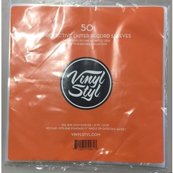Vinyl Styl Protective Outer Record Sleeves x 50 3 mil