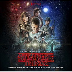 Stranger Things Vol. 1 soundtrack AQUA BLACK/WHITE splatter vinyl LP 