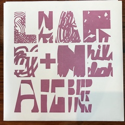 Liars Liars + No Age No Age grey vinyl 7" mauve type sleeve 