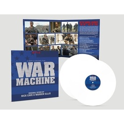 War Machine original score Nick Cave & Warren Ellis ltd WHITE vinyl 2 LP g/f 