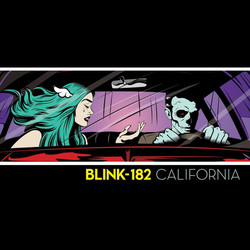 Blink-182 California deluxe Pop-Up PINK vinyl 2 LP in mailing box with sticker