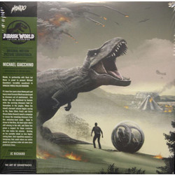 Jurassic World Fallen Kingdom soundtrack Mondo BROWN ORANGE STRIP vinyl 2 LP