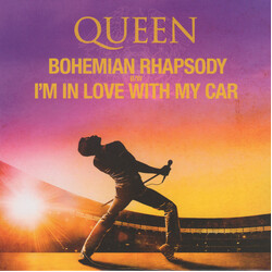 Queen Bohemian Rhapsody I'm In Love With My Car remastered PURPLE YELLOW SPLIT 7" vinyl SINGLE 45RPM