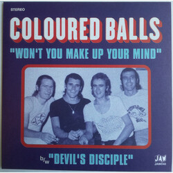 Coloured Balls Wont You Make Up Your Mind / Devils Disciple PURPLE 7" vinyl SINGLE 45RPM