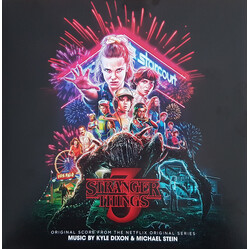 Stranger Things 3 Score UK Limited TEAL TRANSLUCENT BLACK MARBLE Vinyl 2 LP