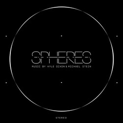 Kyle Dixon and Michael Stein Spheres Orange Marbled Solar Flare Effect vinyl LP