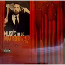 Eminem Music To Be Murdered By RED BLACK splatter vinyl 2 LP alt cover