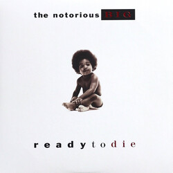 Notorious BIG Ready To Die VMP limited red/white splatter vinyl 2 LP +stencil
