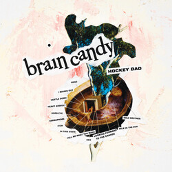 Hockey Dad Brain Candy yellow / pink swirl vinyl LP