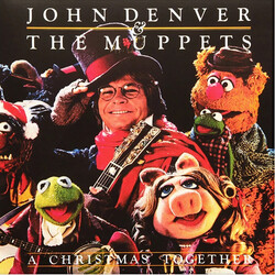 John Denver and The Muppets A Christmas Together RED GREEN vinyl LP