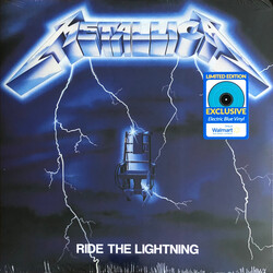 Metallica Ride The Lightning Walmart US ELECTRIC BLUE vinyl LP