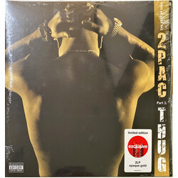 2Pac The Best Of 2Pac - Part 1 Thug limited GOLD vinyl 2 LP gatefold sleeve