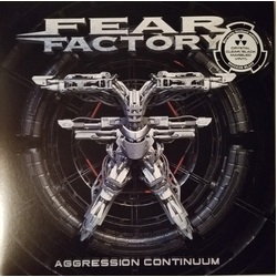 Fear Factory Aggression Continuum Crystal Clear Black Marbled vinyl 2 LP gatefold