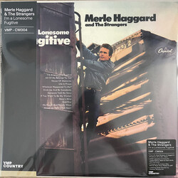 Merle Haggard Im A Lonesome Fugitive MONO Burgundy Boxcar Rust vinyl LP