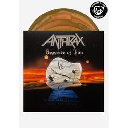 Anthrax Persistence Of Time limited remastered ORANGE GREEN BLUE SWIRL vinyl LP g/f