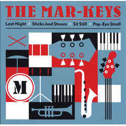 The Mar-Keys Last Night Sticks And Stones Sit Still Pop-Eye Stroll RED 10" vinyl EP mono