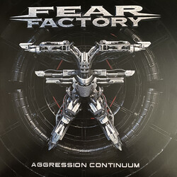 Fear Factory Aggression Continuum Limited GREY WHITE BLUE SPLATTER 45RPM vinyl 2 LP