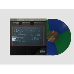 Ransom Se7en Limited #d GREEN BLUE QUARTER SPLIT vinyl LP