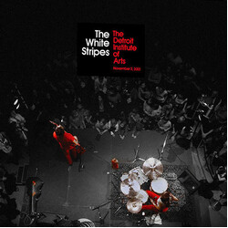 The White Stripes Live Detroit Ltd CLEAR RED SMOKE / WHITE MARBLE vinyl 2 LP + DVD/7"