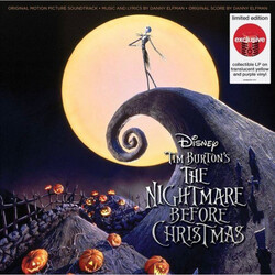Danny Elfman The Nightmare Before Christmas Soundtrack YELLOW PURPLE vinyl 2 LP