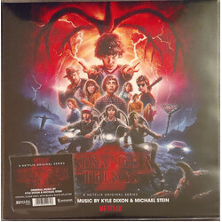 Stranger Things 2 Soundtrack UK CLEAR BLUE WHITE SPLATTER Vinyl 2 LP