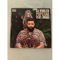 DJ Khaled and Drake Popstar SIGNED COLOURED 7" vinyl SINGLE 45RPM