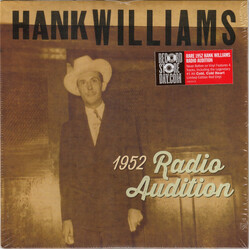 Hank Williams 1952 Radio Audition Limited RSD RED TRANSLUCENT 7" Vinyl EP 45 RPM 