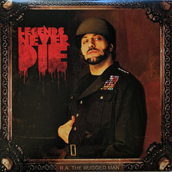 R.A. The Rugged Man Legends Never Die Limited BLACK IN RED vinyl 2 LP 45RPM + FLEXI