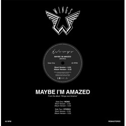 Wings Maybe I'm Amazed remastered 12'' vinyl 45RPM USED