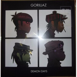 Gorillaz Demon Days VMP RED vinyl 2 LP USED 