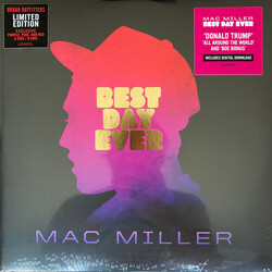 Mac Miller Best Day Ever Limited PINK PURPLE RED vinyl LP ETCHED