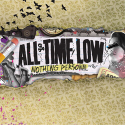 All Time Low Nothing Personal Limited PINK PURPLE BLUE SWIRL vinyl LP