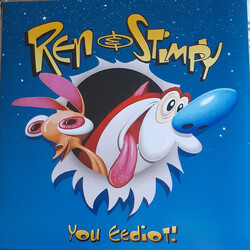 Ren & Stimpy You Eediot! CLEAR with SPLATTER vinyl LP