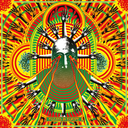 Goat Fuzzed In Europe Limited YELLOW RED SPLIT BLACK SPLATTER vinyl LP