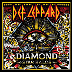 Def Leppard Diamond Star Halos limited RED / YELLOW vinyl 2 LP gatefold sleeve