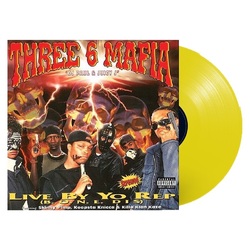 Three 6 Mafia Live By Yo Rep (B.O.N.E. Dis) Limited TRANSLUCENT YELLOW 12" vinyl EP