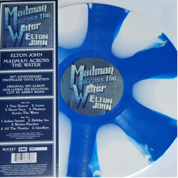 Elton John Madman Across The Water indie excl BLUE / WHITE propeller vinyl LP NEW                                   