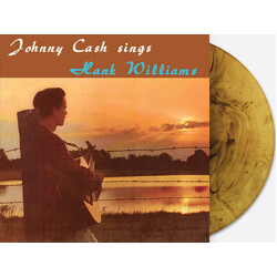 Johnny Cash Sings Hank Williams BLACK AMBER SWIRL vinyl LP