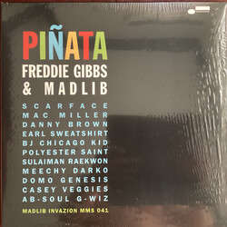 Freddie Gibbs Madlib Piñata '64 Limited BLUE BLACK vinyl LP ALT COVER reissue
