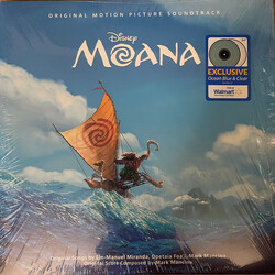 Lin-Manuel Miranda Opetaia Foa'i Mark Mancina Moana Soundtrack BLUE CLEAR vinyl 2LP
