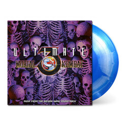 Dan Forden Ultimate Mortal Kombat 3 Music From The Arcade Game Soundtrack BLUE/WHITE SWIRL vinyl LP
