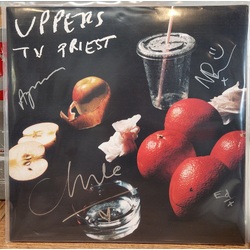 TV Priest Uppers Limited CLEAR BLACK SPLATTER Vinyl LP SIGNED