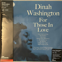 Dinah Washington For Those In Love VMP 180gm Vinyl LP MONO
