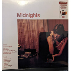 Taylor Swift Midnights BLOOD MOON MARBLED Vinyl LP +SIGNED PRINT