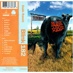 Blink-182 Dude Ranch Cassette red white writing