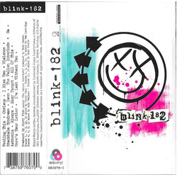 Blink-182 Blink-182 US SRC white shell / teal writing Cassette