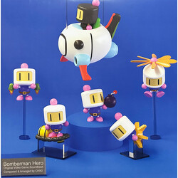 Jun Chikuma Bomberman Hero Original Video Game Soundtrack BLUE VINYL 2 LP